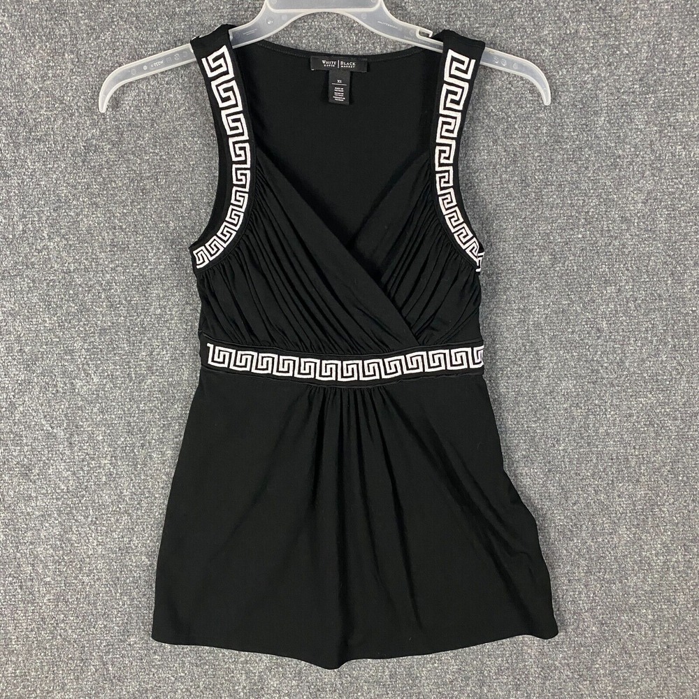 Banana Republic Wrap Dress Women's XS Short Rayon‎ Blend Black